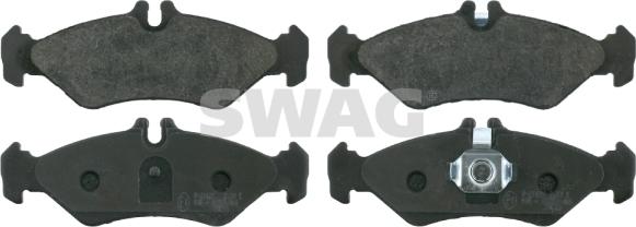 Swag 10 91 6162 - Тормозные колодки, дисковые, комплект autosila-amz.com