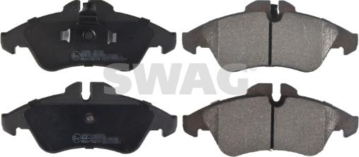 Swag 10 91 6251 - Тормозные колодки, дисковые, комплект autosila-amz.com