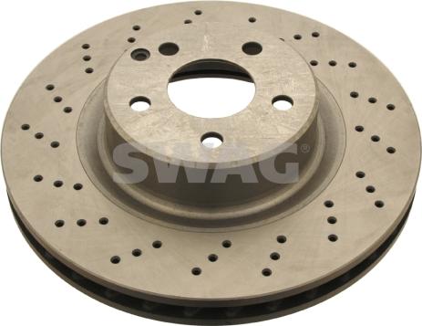 Swag 10 92 1086 - Тормозной диск autosila-amz.com