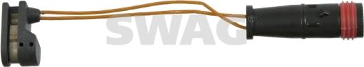 Swag 10 92 2663 - Сигнализатор, износ тормозных колодок autosila-amz.com