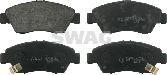 Swag 85 91 6305 - Тормозные колодки, дисковые, комплект autosila-amz.com
