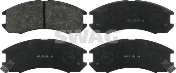 Swag 83 91 6282 - Тормозные колодки, дисковые, комплект autosila-amz.com