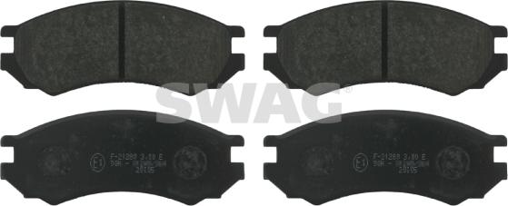 Swag 82 91 6268 - Тормозные колодки, дисковые, комплект autosila-amz.com