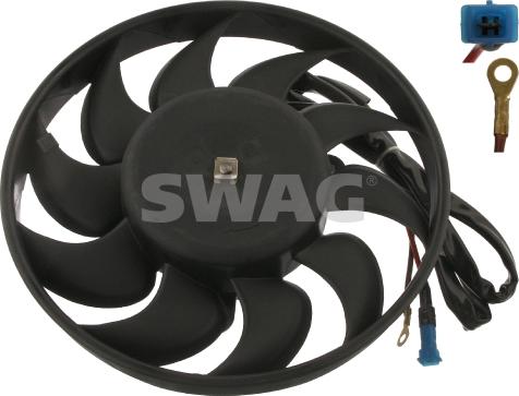 Swag 30 90 6999 - Вентилятор радиат.охл.двиг.(300W 280mm) AUDI 80/100/A6 2.3-2.8/2.4D/2.5TDI 90-97 autosila-amz.com
