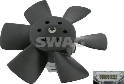 Swag 30 90 6990 - Вентилятор радиатора AUDI: 80 (B2) 75-86, 80 (B3) 86-91 \ SEAT: CORDOBA (6K_) 93-02, IBIZA II (6K_) autosila-amz.com