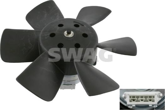 Swag 30 90 6989 - Вентилятор радиатора AUDI: 80 (B2) 75-86, 80 (B3) 86-91 \ SEAT: CORDOBA (6K_) 93-02, IBIZA II (6K_) autosila-amz.com