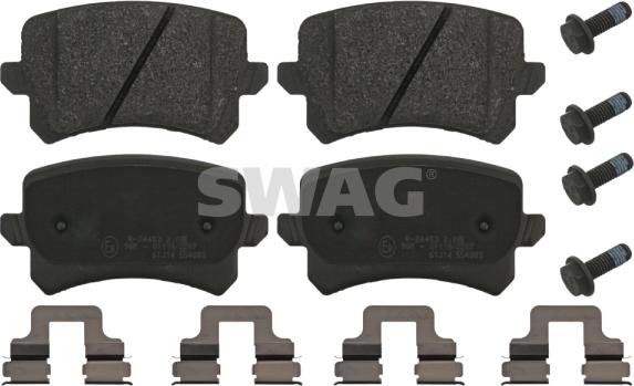 Swag 30 91 6991 - Тормозные колодки, дисковые, комплект autosila-amz.com