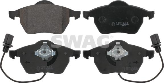 Swag 30 91 6447 - Тормозные колодки, дисковые, комплект autosila-amz.com