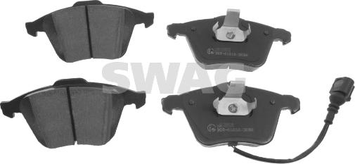 Swag 30 91 6538 - Тормозные колодки, дисковые, комплект autosila-amz.com