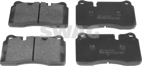 Swag 30 91 6734 - Тормозные колодки, дисковые, комплект autosila-amz.com