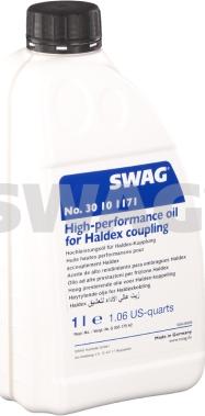 Swag 30 10 1171 - Масло трансмиссионное синтетическое 1л - масло для муфты Haldex (желтое), VW TL 52175-X autosila-amz.com