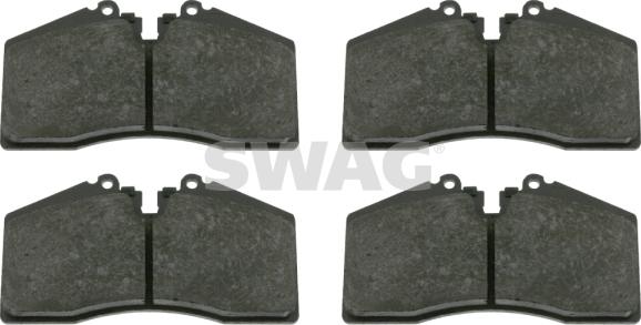 Swag 38 91 6518 - Тормозные колодки, дисковые, комплект autosila-amz.com