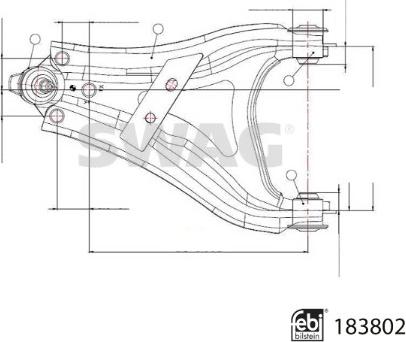 Swag 33 10 9218 - Рычаг подвески колеса autosila-amz.com