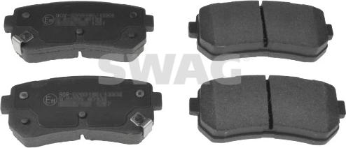 Swag 33 10 6421 - Тормозные колодки, дисковые, комплект autosila-amz.com