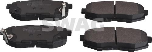 Swag 33 10 6362 - Тормозные колодки, дисковые, комплект autosila-amz.com