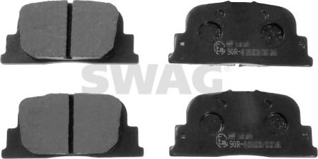 Swag 33 10 6372 - Тормозные колодки, дисковые, комплект autosila-amz.com