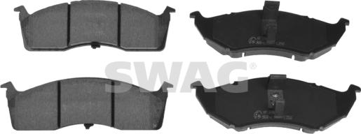 Swag 33 10 0188 - Тормозные колодки, дисковые, комплект autosila-amz.com