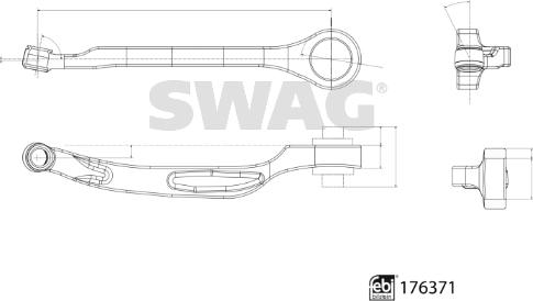 Swag 33 10 3498 - Рычаг подвески колеса autosila-amz.com