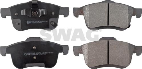 Swag 33 10 2658 - Тормозные колодки, дисковые, комплект autosila-amz.com