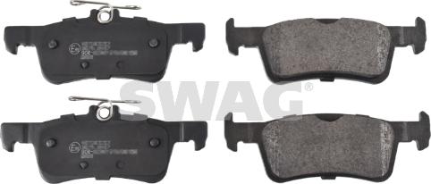 Swag 33 10 2614 - Тормозные колодки, дисковые, комплект autosila-amz.com