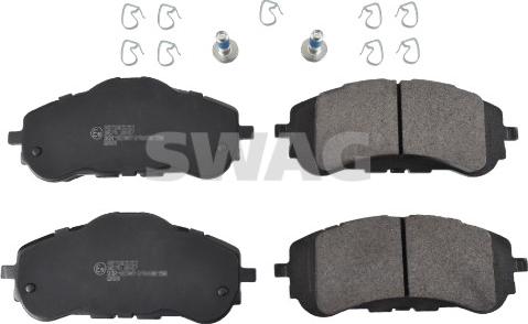 Swag 33 10 7488 - Тормозные колодки, дисковые, комплект autosila-amz.com