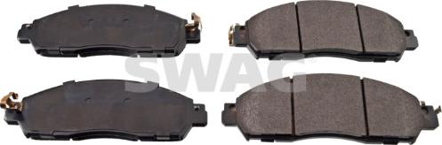 Swag 33 10 7074 - Тормозные колодки, дисковые, комплект autosila-amz.com