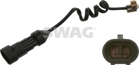 Swag 37 93 5450 - Сигнализатор, износ тормозных колодок autosila-amz.com