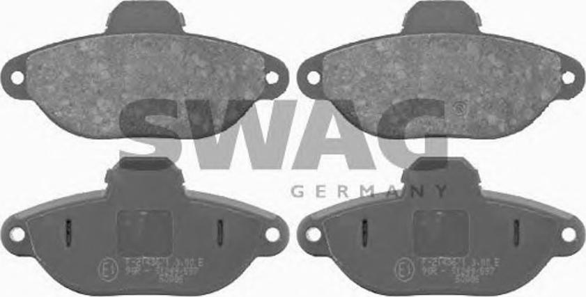 Swag 70916092 - Тормозные колодки, дисковые, комплект autosila-amz.com