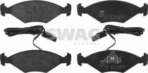 Swag 70 91 6396 - Тормозные колодки, дисковые, комплект autosila-amz.com