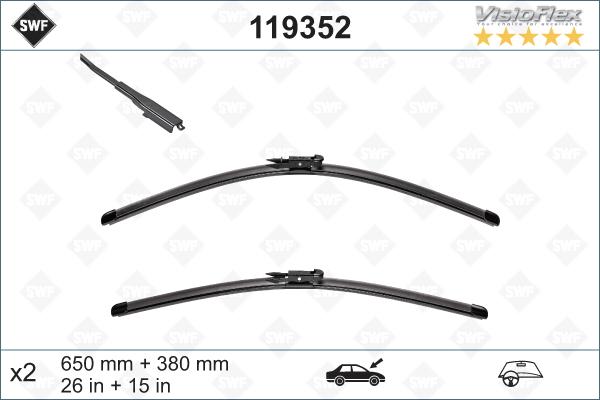 SWF 119352 - Щетка стеклоочистителя autosila-amz.com