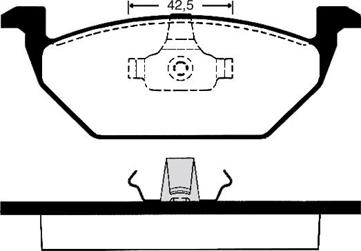 ATE 13.0460-7103.2 - Тормозные колодки, дисковые, комплект autosila-amz.com