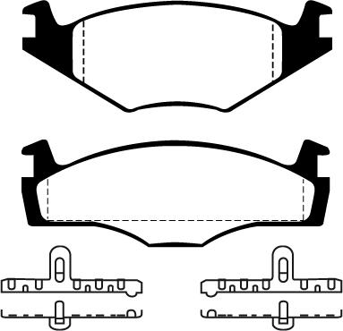 FOMAR Friction 51436681 - Тормозные колодки, дисковые, комплект autosila-amz.com