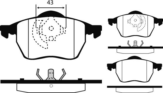 HELLA 530032762 - Тормозные колодки, дисковые, комплект autosila-amz.com