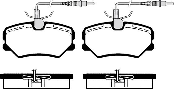 NK BL1266B2 - Тормозные колодки, дисковые, комплект autosila-amz.com