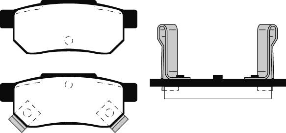 Kager 35-0301 - Тормозные колодки, дисковые, комплект autosila-amz.com