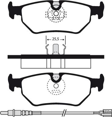 Textar 21275 169 0 5 - Тормозные колодки, дисковые, комплект autosila-amz.com