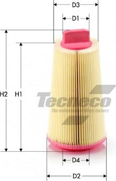 Tecneco Filters AR9680 - Воздушный фильтр, двигатель autosila-amz.com