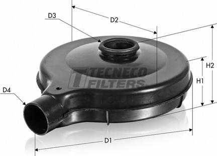 Tecneco Filters AR909 - Воздушный фильтр, двигатель autosila-amz.com
