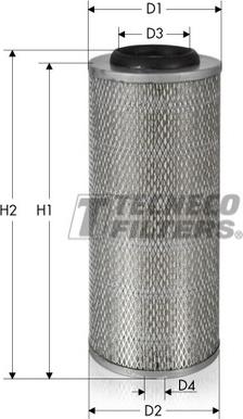 Tecneco Filters AR499-I - Воздушный фильтр, двигатель autosila-amz.com