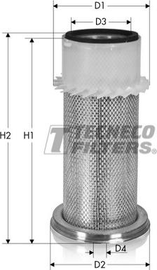 Tecneco Filters AR581-I - Воздушный фильтр, двигатель autosila-amz.com