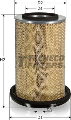 Tecneco Filters AR753-I - Воздушный фильтр, двигатель autosila-amz.com