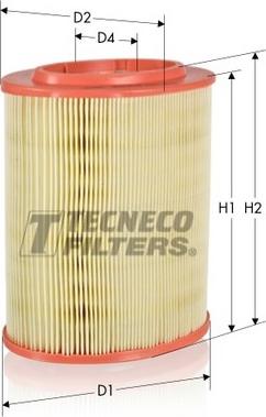 Tecneco Filters AR223-OV - Воздушный фильтр, двигатель autosila-amz.com