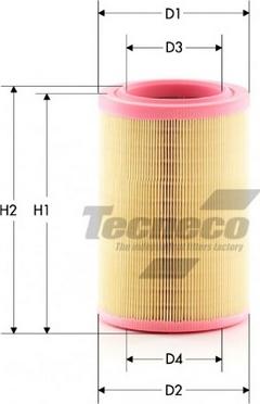 Tecneco Filters AR2074 - Воздушный фильтр, двигатель autosila-amz.com