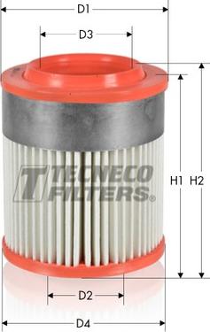 Tecneco Filters AR1652/1 - Воздушный фильтр, двигатель autosila-amz.com