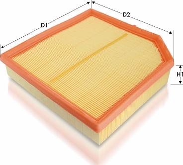 Tecneco Filters AR1639PM - Воздушный фильтр, двигатель autosila-amz.com