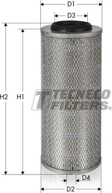 Tecneco Filters AR540-I - Воздушный фильтр, двигатель autosila-amz.com