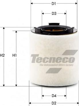 Tecneco Filters AR10822-S - Воздушный фильтр, двигатель autosila-amz.com