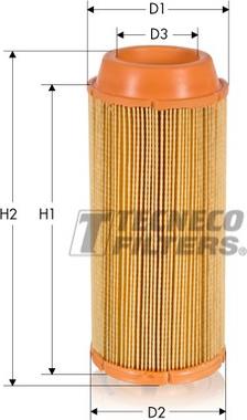 Tecneco Filters AR310T - Воздушный фильтр, двигатель autosila-amz.com