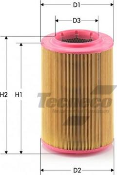 Tecneco Filters AR18149 - Воздушный фильтр, двигатель autosila-amz.com