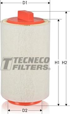 Tecneco Filters AR1287-S - Воздушный фильтр, двигатель autosila-amz.com